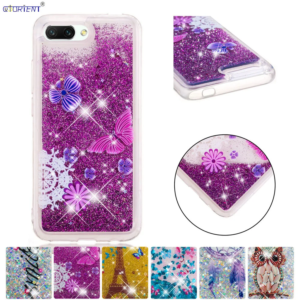 

Huawei Honor 10 Bling Glitter Dynamic Liquid Quicksand Phone Cover Honor10 COL-L29A COL-L29 COL-L29D Soft Silicone Case Funda