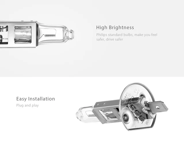 Philips H1 12V 55W P14.5s Premium Vision Standard Auto Headlight