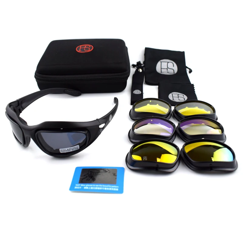 X7 C5 военная армия стрельба военные игры очки UV400 защита походные солнцезащитные очки тактические Защитные очки поляризационные спортивные очки