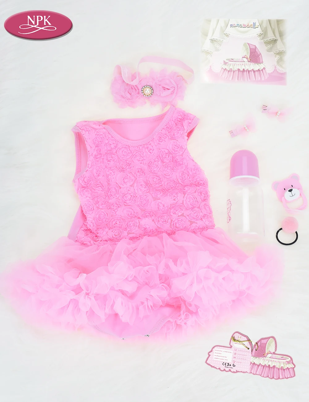NPK 57CM Full Body Silicone Real Reborn Baby Girl Doll Toys Realisitic Newborn Lifelike Babies Princess Doll Menina Bebe Bonecas (14)