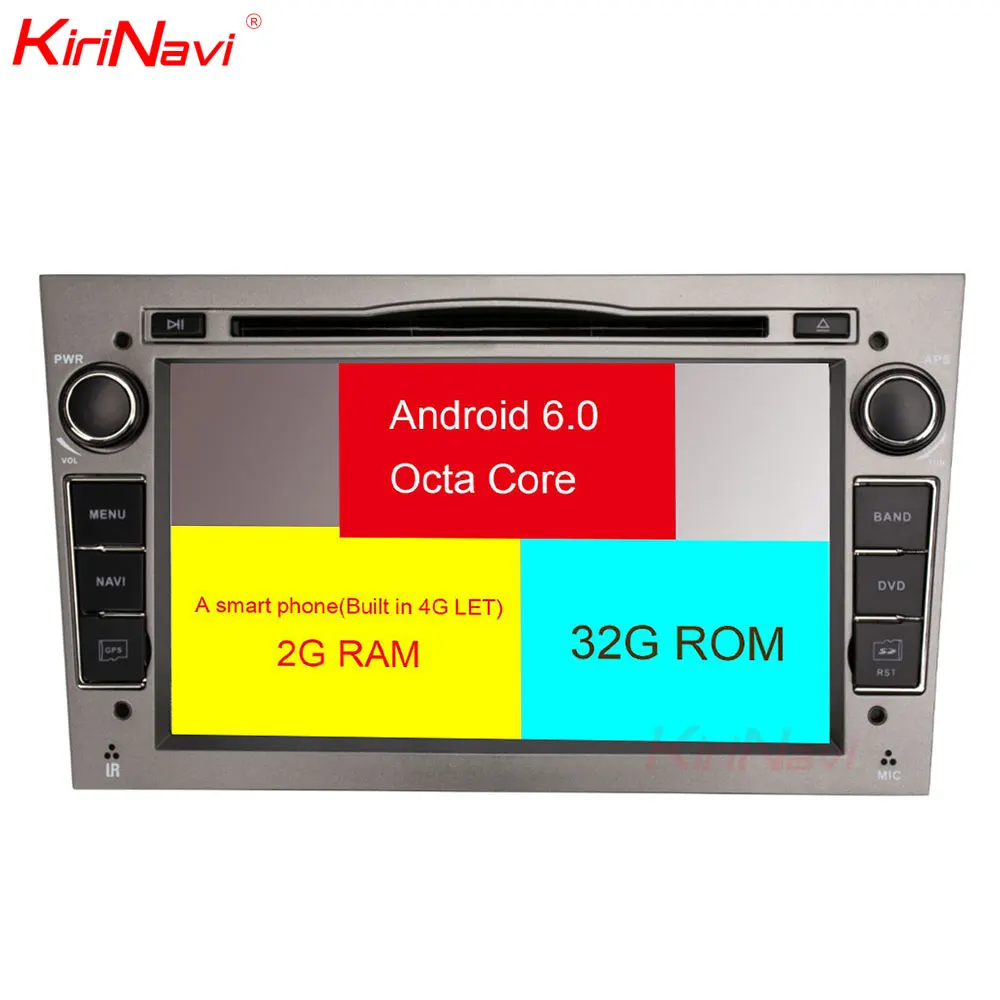Flash Deal KiriNavi Octa core 4G LET android 7 2 din car radio for Opel ANTARA VECTRA ZAFIRA CORSA MERIVA ASTRA GPS support 4K Video 4G 1