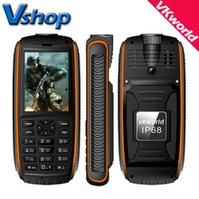 Original VKworld Stein V3 Max 5300 mAh Handy IP68 Wasserdicht 2,4 zoll 21 Russische Tastatur Dual SIM Handy taschenlampe