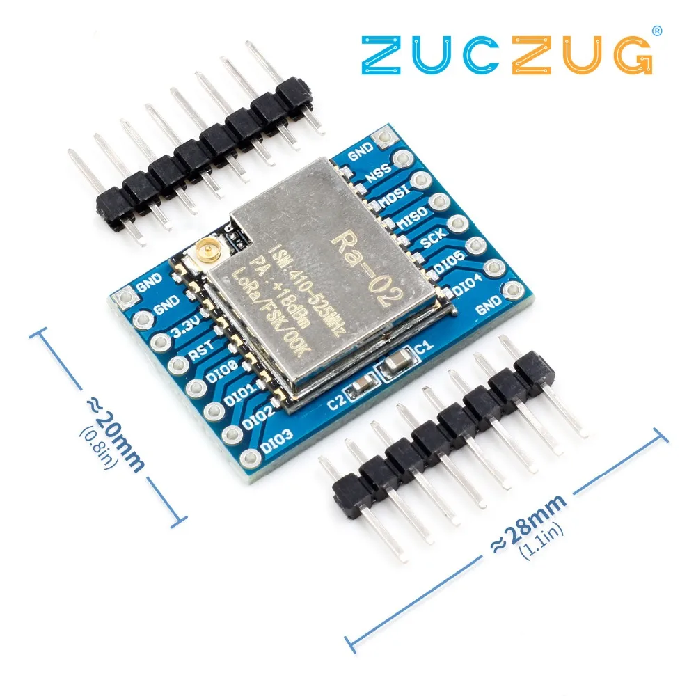 SX1278 LoRa модуль 433 м 10 км Ra 02 Ai Thinker беспроводной спектр распространения разъем для