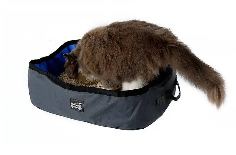 Портативный Открытый кошачий ящик для мусора складной путешествия кошка емкость для наполнителя кошачих туалетов