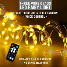 145 см светодиодный светильник феи, музыкальный пульт дистанционного управления, многофункциональный светодиодный светильник 6*20 светодиодный S водонепроницаемый Праздничный Рождественский светодиодный