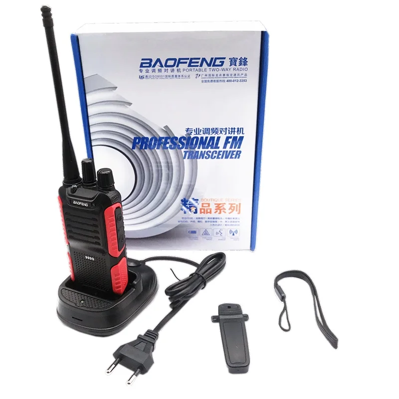 2 шт BAOFENG BF-999S PLUS портативная рация UHF 400-470MHz с длительным временем ожидания CB радиостанция PTT portofoon обновленная BF-888S