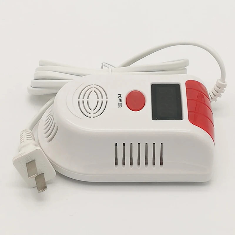 DAYTECH LPG Fired GAS Detector Alarm LED Display LPG LNG Gas Leak Sensor for Home Security