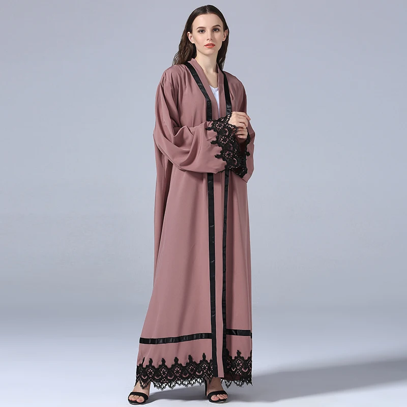 Premium-polyester-Dress-Women-Middle-models-pearl (1)