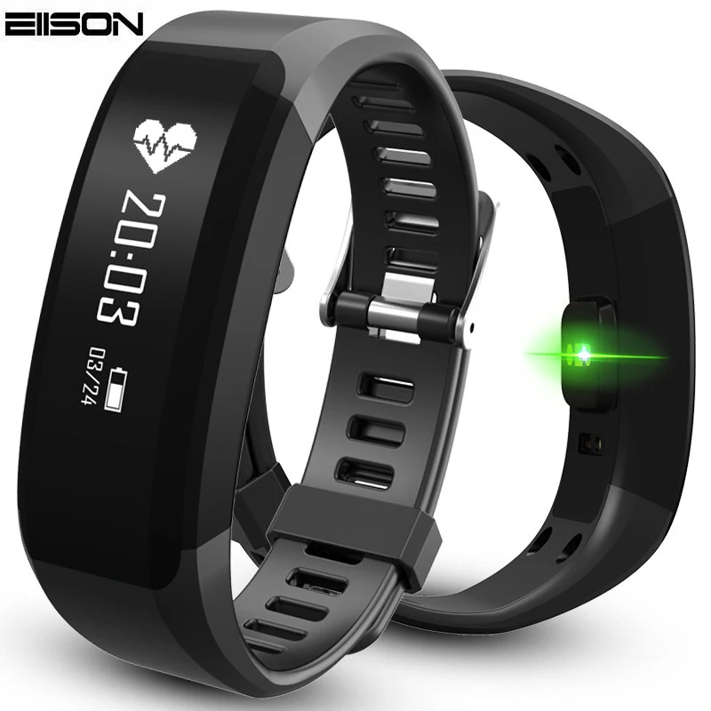  Оригинальный пульсометр сердце Умный Браслет Фитнес-H28 Bluetooth Браслет Монитор Сердечного ритма Вызова Напоминание Сенсорный Oled-экран Группа для ios android phone 