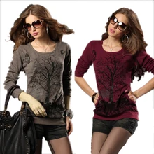 Plus size spring autumn fashion Large size pullovers sweater women new 2017 loose pattern Bottoming Knitwear
