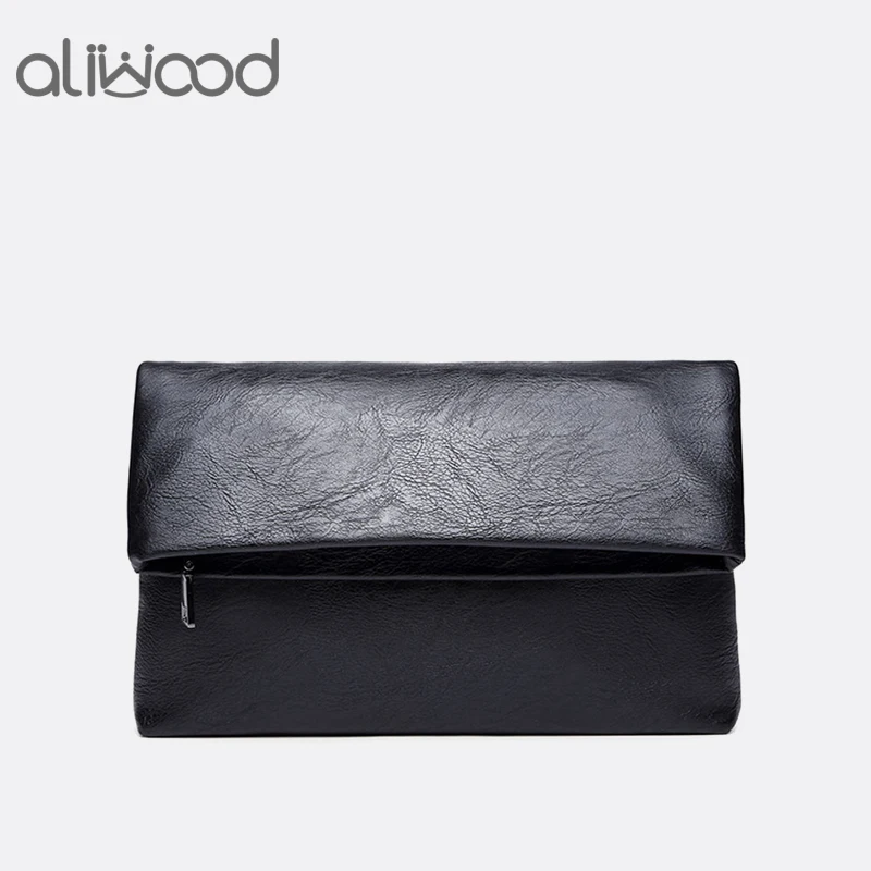 Aliwood Модная Складная мужская сумка конверт клатч бумажник из искусственной кожи