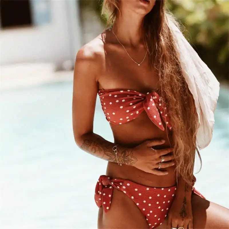 bandeau swimming costumes