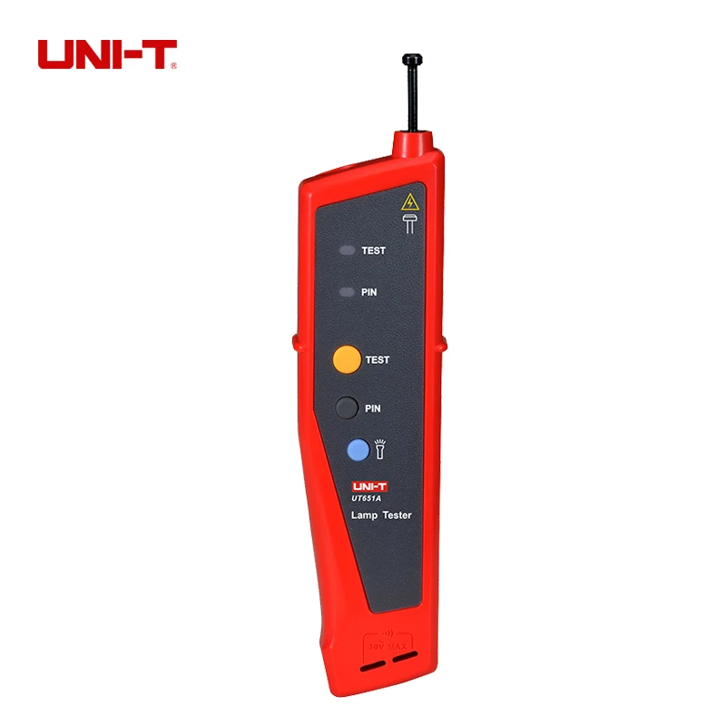 

UNI-T UT651A Handheld Lamp Tester Detector Led Fluorescent Light Bulbs Tester w/Flashlight