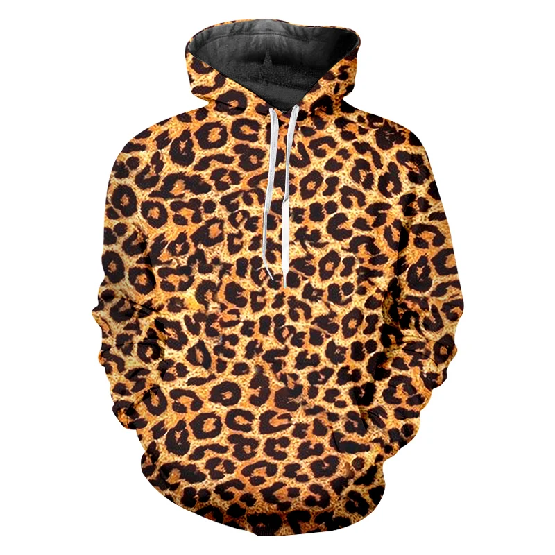 OGKB толстовки мужские новые с капюшоном животных 3D пуловер с леопардовым принтом хип хоп негабаритных одежда мужские осенние толстовки с длинным рукавом