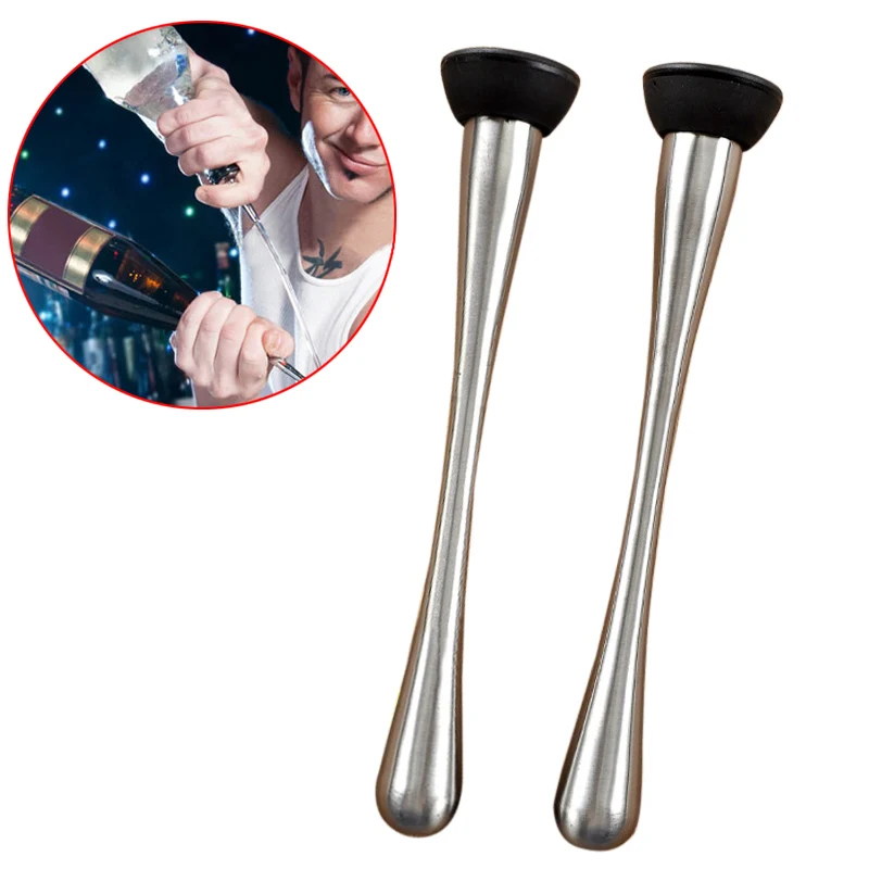 

Mint Muddler Stainless Steel Bar Mixer Barware For DIY Drink Mojito Cocktail Store