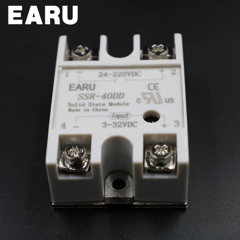Твердотельное реле SSR 40DD 40A 3 32V DC вход к 24 220V 40 DD промышленное управление оптом с
