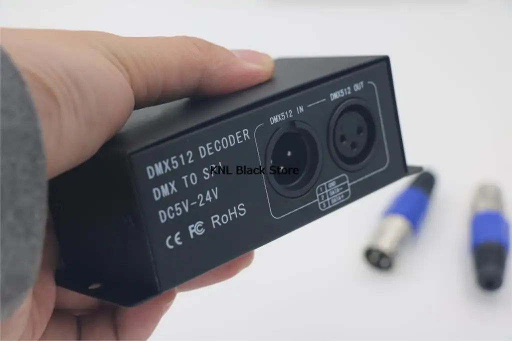 Led DMX512 Digital Decoder, DC 5V-24V Magic RGB DMX512 Controller, DMX to SPI pixel Led Driver for led strip 6803 2811 1903 2801