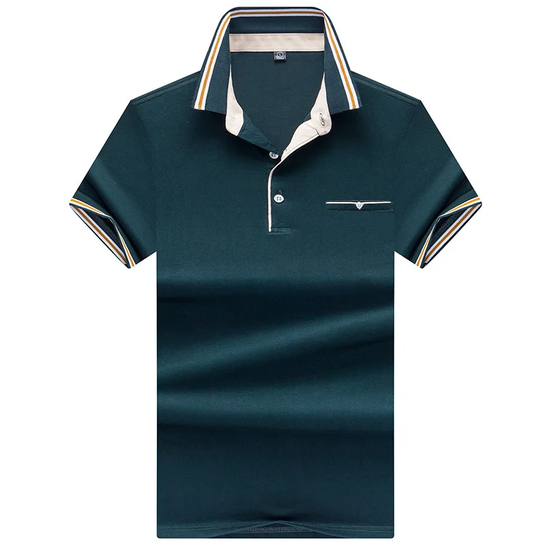 Новый бренд мужские Поло рубашка для мужчин Высокое качество с длинным рукавом в полоску повседневное и рубашка-поло в деловом стиле 3d