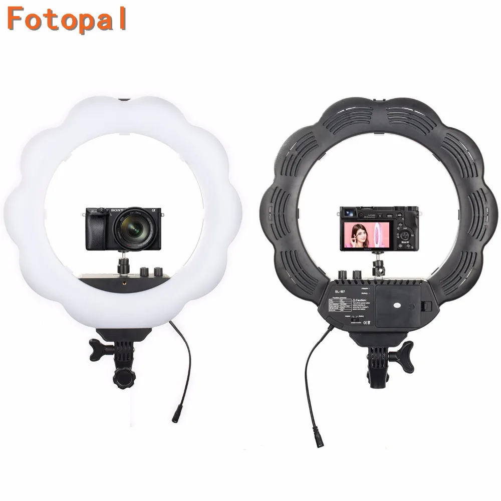productimage-picture-eachshot-es384-bi-color-ring-led-video-light-fill-light-with-makeup-mirror-384pcs-smd-leds-2700-lumens-3000k-6000k-color-temperature-ra95-98594