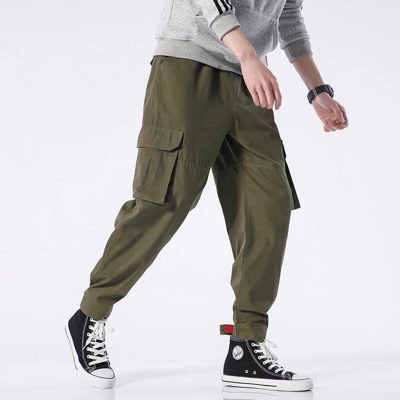 M-4XL 5XL 2019 Spring Track Pants Men Sweatpants Mens Joggers Pants Cargo Camo Tactical Harem Pants For Men