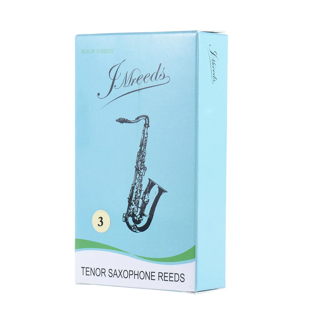 High Quality 10pcs/lot Bb Tenor Saxophone Sax Bamboo Reeds Strength 3.0 / 2.5 / 2.0 for Option Saxophone Accessories - Цвет: as show