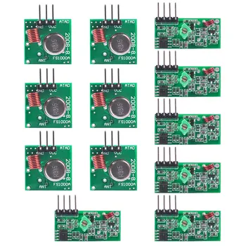 

XY-MK-5V / XY-FST 315Mhz 433Mhz Rf Transmitter and Receiver Module Link Kit Wireless DIY(6-pack)