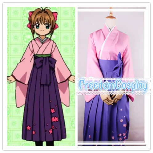 Cardcaptor Sakura Sakura Kinomoto kimono kostum Cosplay on 