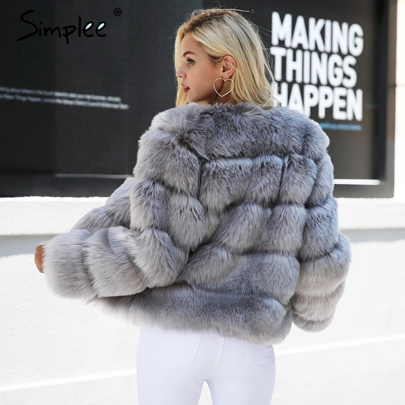 short fake fur jacket