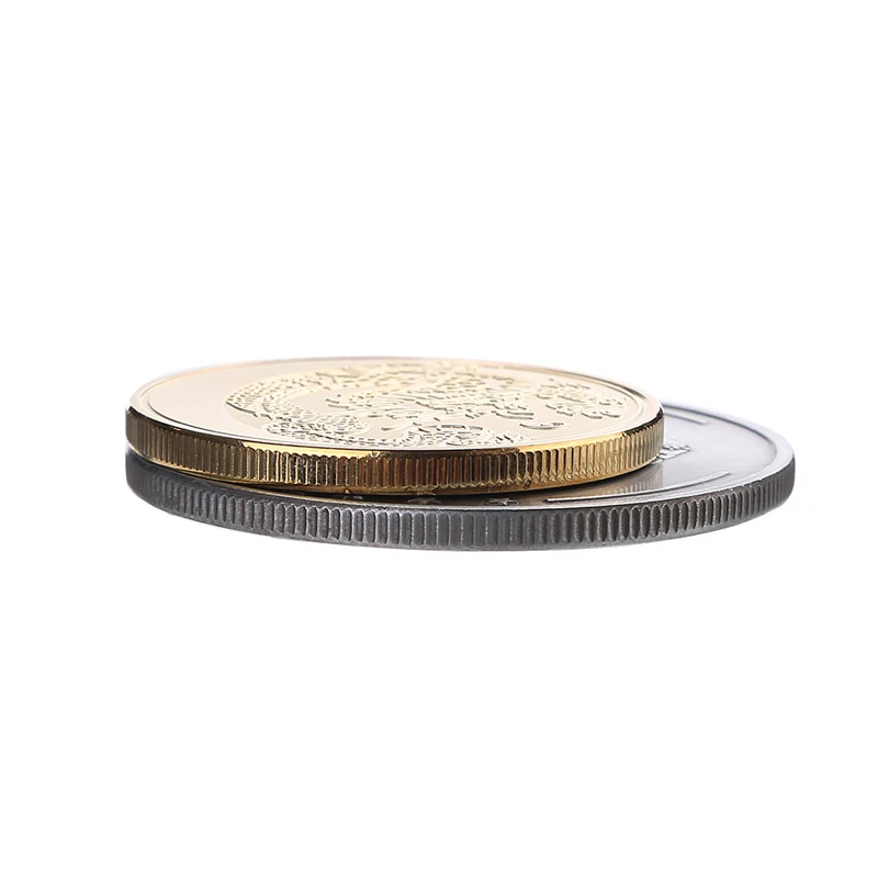 Gold Coin Collecting Commemorative Coin Collectibles Souvenir Bitcoin Gold Plated Coins Gifts Home Decoration Accessories