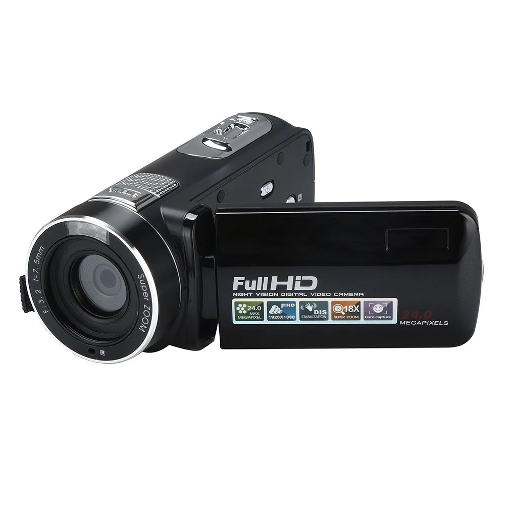 HIPERDEAL модная 18X Цифровая видеокамера с инфракрасным зумом и ночным видением HD 1080P 24,0 MP Портативная Цифровая камера DV recorder
