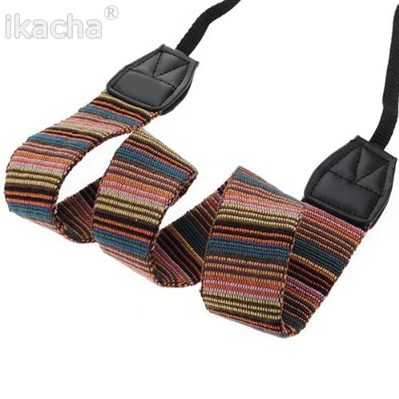 Vintage Camera Strap Shoulder Neck Strap Antislip Belt Durable Stripe