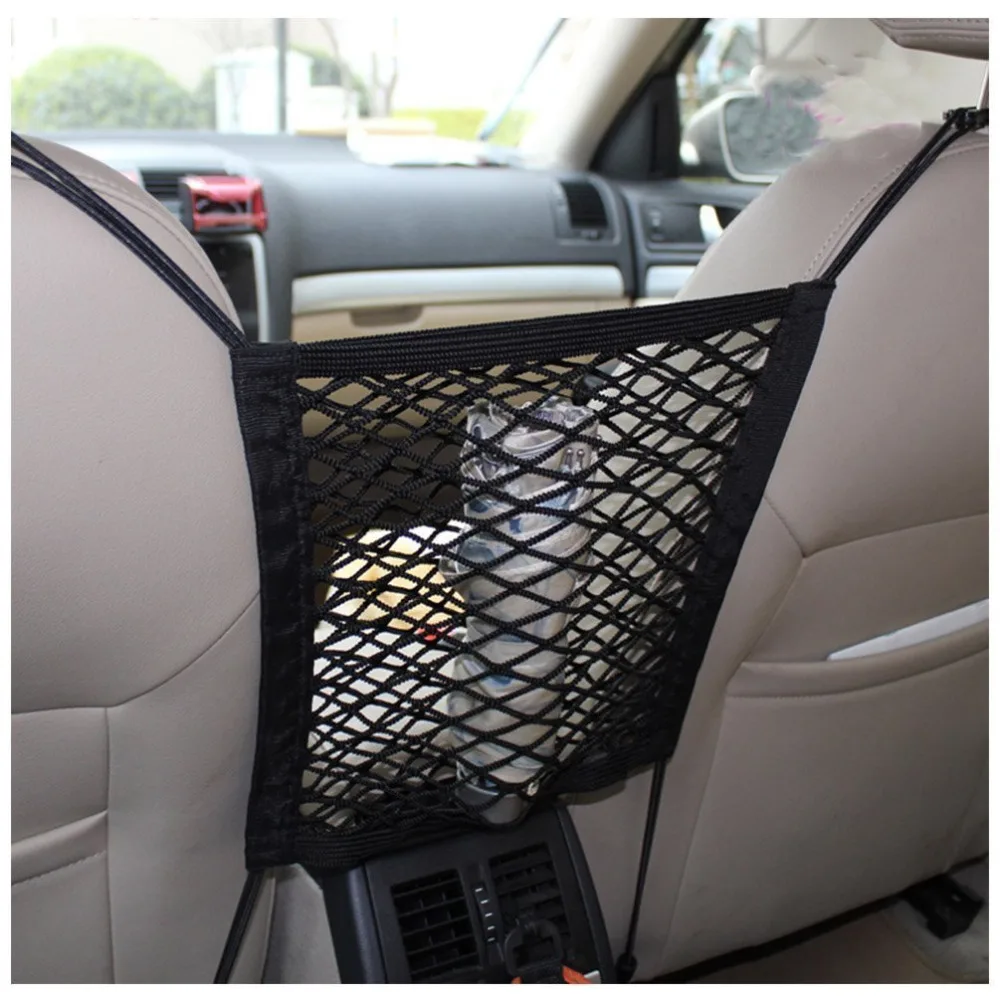 Universal Car Seat Storage Back Net Bag Mesh Cargo