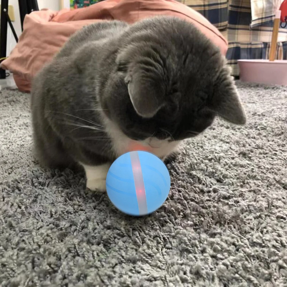 Pet прыгающий мяч светодиодный прокатный флэш-игрушка для домашних животных Электрический движение активированный мяч для питомцев водонепроницаемый и прочный кот собака играть забавные игрушки