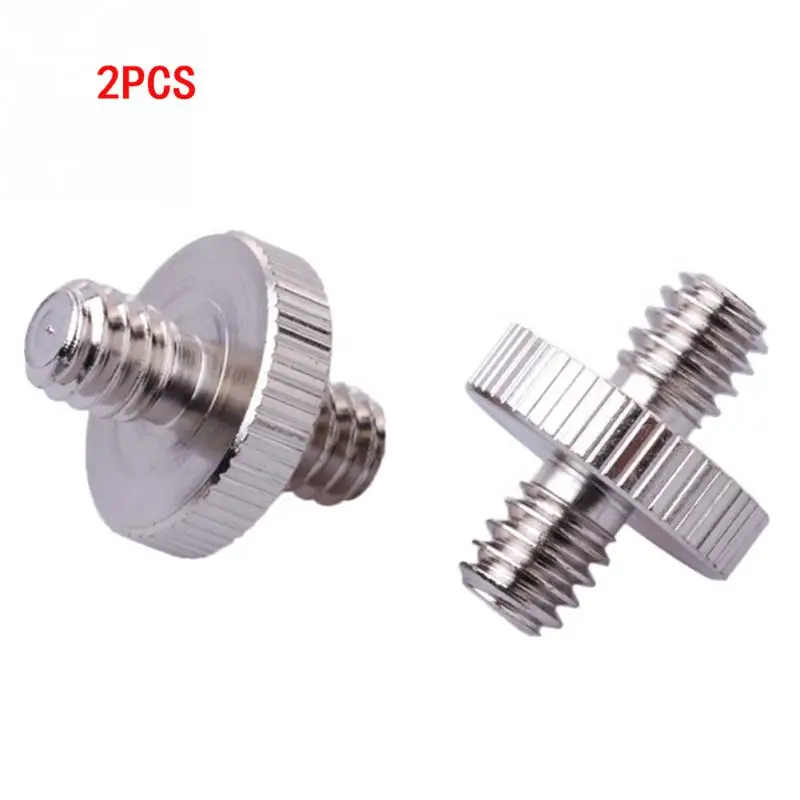 

2pcs Camera Accessories New 1/4" Male to 1/4" Male Threaded Adapter 1/4 Inch Double Male Screw Adapter Supports Tripod