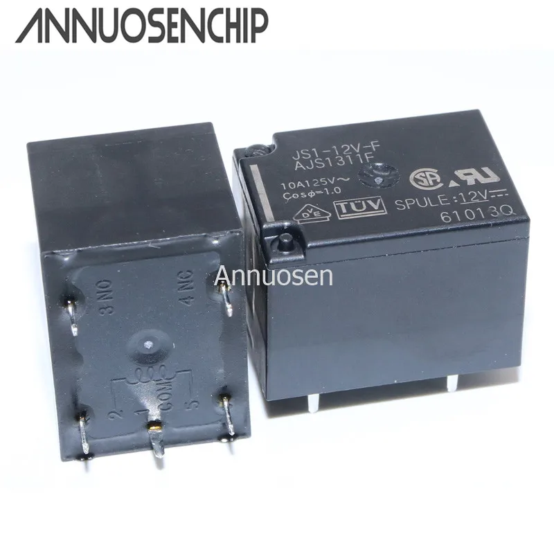 Реле JS1-12V-F AJS1311F DC12V 10A 5PIN