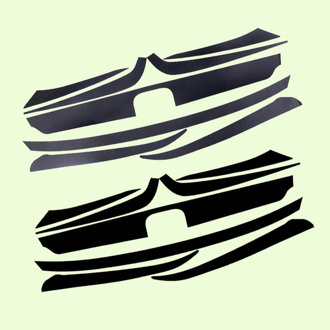 

DWCX 8pcs/set Black Vinyl Front Grille Sticker Decal Trim Overlay Decorative Fit for Honda Accord 10th Sedan 4 Door 2018