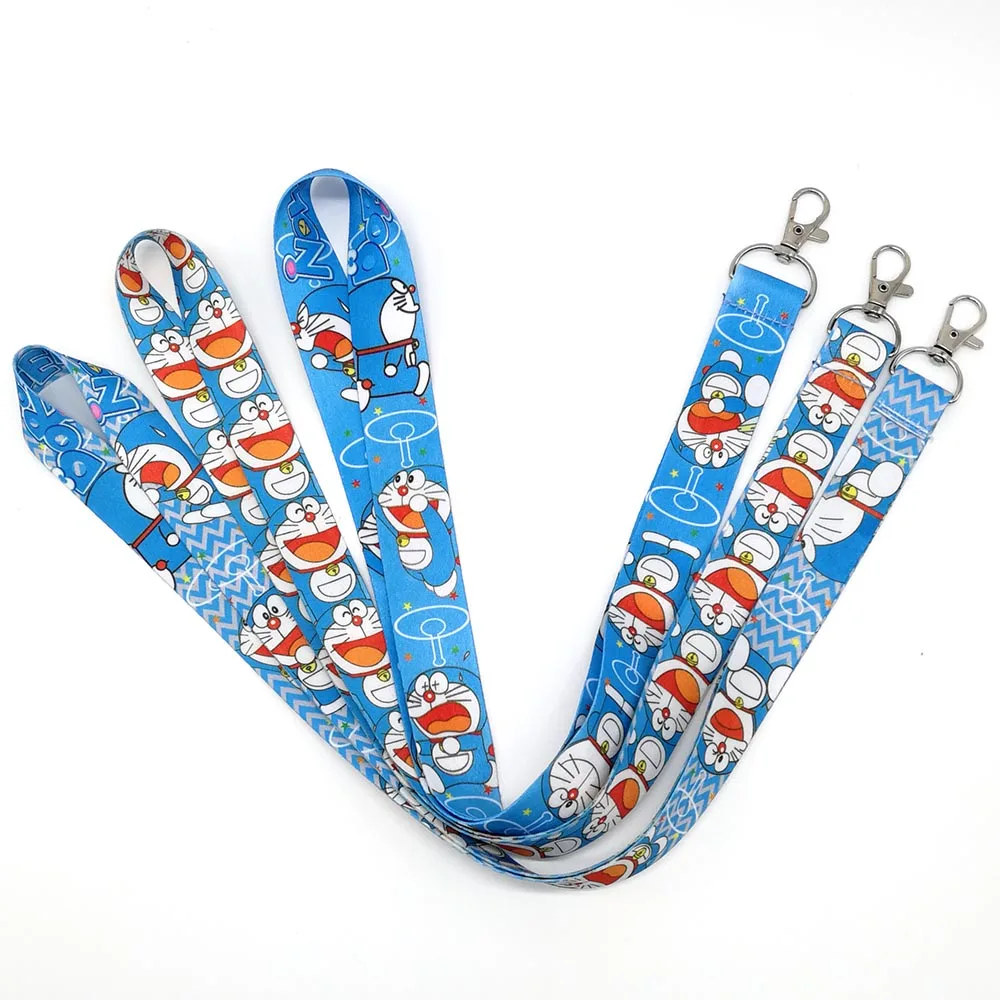 20/lot Doraemon Cell Phone Charm Camera Keys Id Neck Lanyard Strap