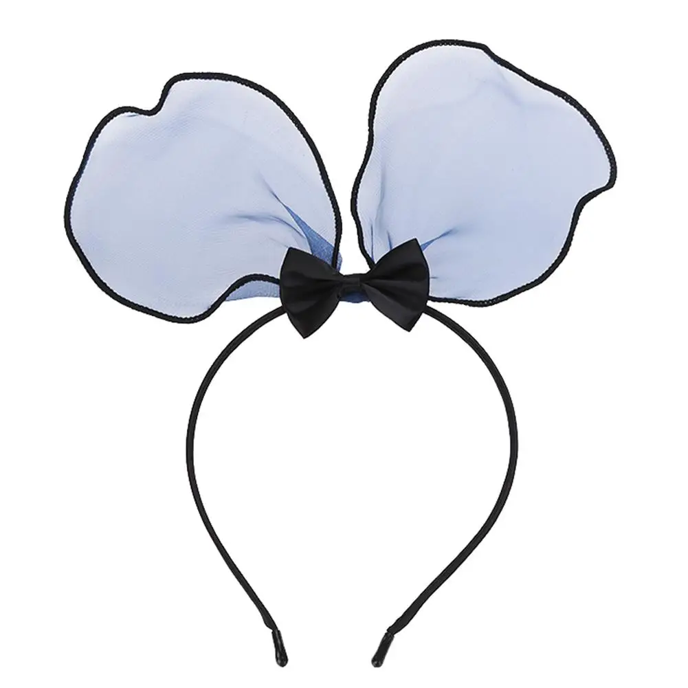 Newborn Baby Girl Cute Mickey Rabbit Ear Shape Mesh Solid Headband Beautiful Fashion Bow Dream Princess Series | Детская одежда и