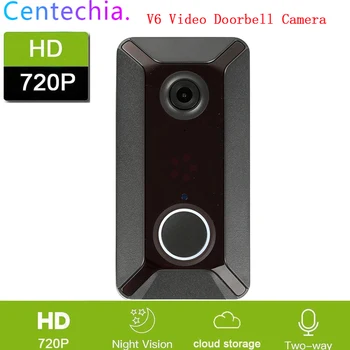 

V6 Wifi Doorbell Smart Wireless 720P Video Camera Remote Record Cloud Storage Door Bell Cam Waterproof Home Security House Bell