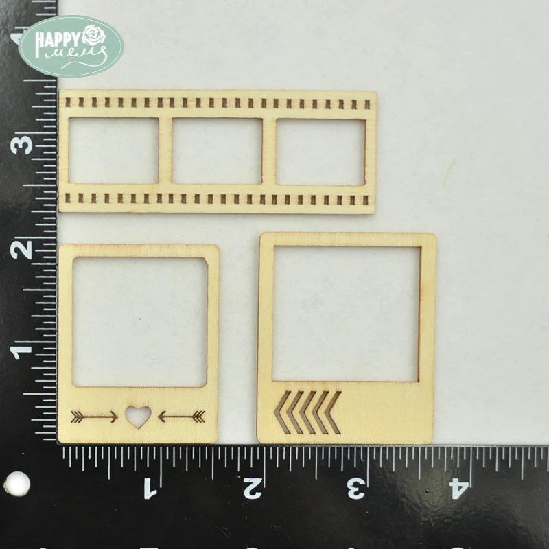 Happymems деревянные рамки 24 шт. необработанные деревянные поделки настенные стикеры бытовые украшения для скрапбукинга подарки Декор