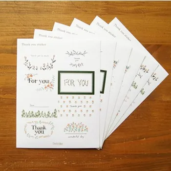 

6 sheets/set Vintage Dailylike Printing Labels Kawaii Sealing Scrapbooking Stickers Decoration Paper Notes