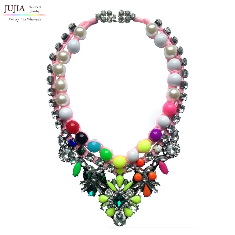 2017 New design rainbow necklace Choker necklaces & pendants fashion