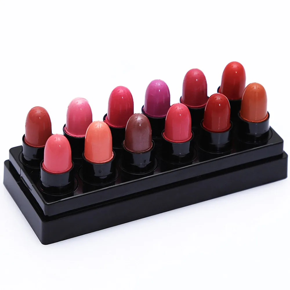 

12pcs Waterproof Kiss Proof Lipstick Long Lasting Matte Lipgloss Set Rouge A Levre Matte Longue Tenue Makijaz #YL5