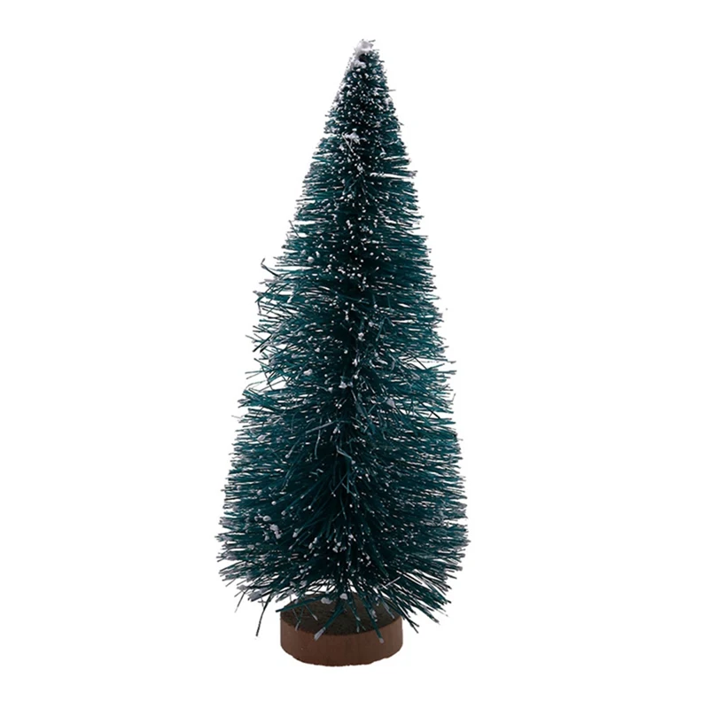 Мини-елка из волокна, 3 цвета, снежный мороз, маленькая сосна, сделай сам, ремесло, настольные украшения, рождественские украшения