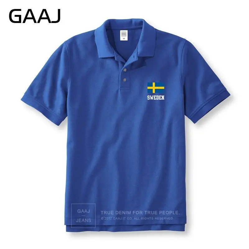 Lumos3DPrint Sweden Flag Mens Polo Shirt Lumos3DPrint Sweden Flag Mens Polo Shirt