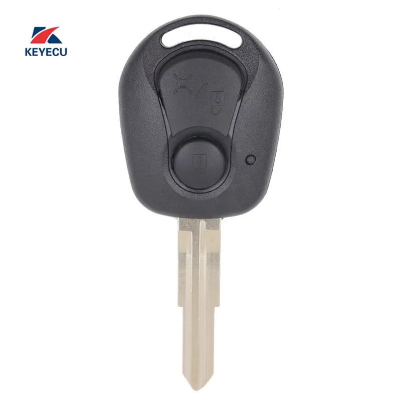 

KEYECU Replacement Remote Key Shell Case Fob 2 Button for SsangYong Actyon Kyron Rexton,Pack of 10