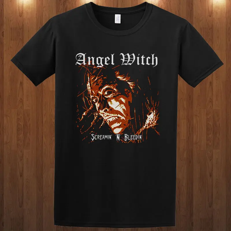 ANGEL WITCH Люцифер футболка heavy metal band исход язычник Размеры s m l xl 2-3XL Лето Рубашка с