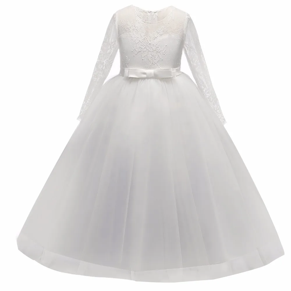 

Princess Girl Elegant Dress for Girl White Robe Fille Wedding Pageant Party Graduation Prom Design Vestidos 6 14T Formal Dresses