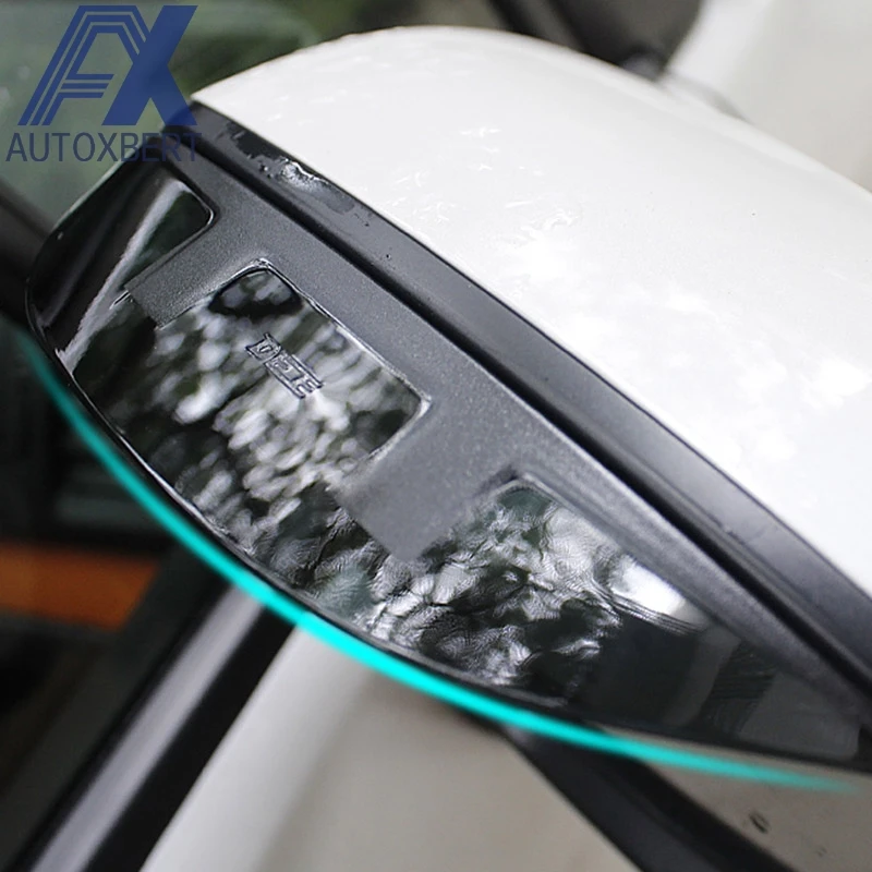 PAIR of Universal Tint Black Side Mirror Rain Snow Guards Sun Visors for Chevy