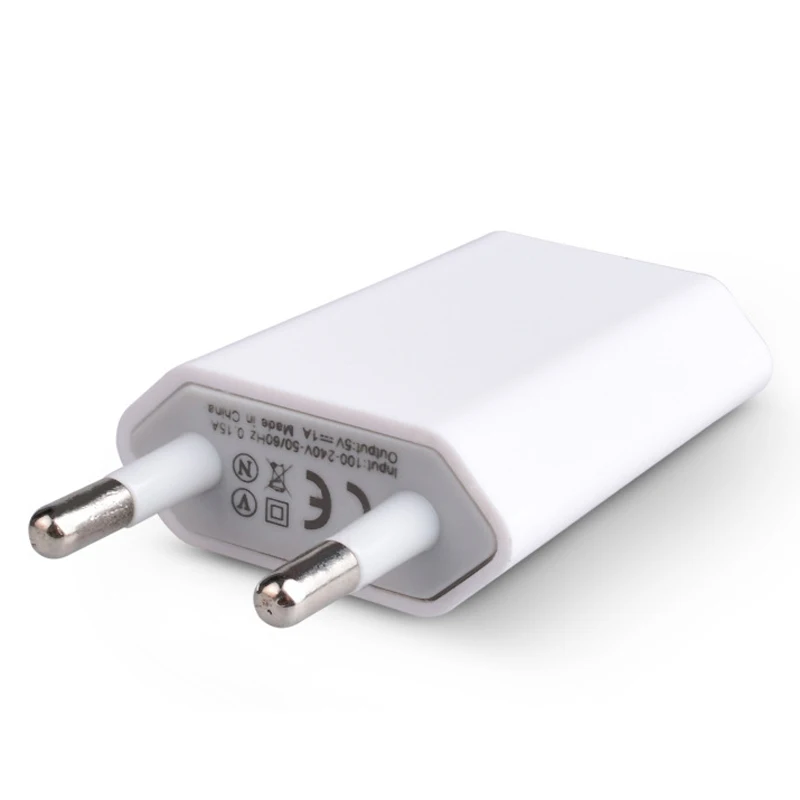 Оригинальное качество 5В 1а ЕС AC Путешествия USB настенное зарядное устройство для iPhone 6 5 4 4S samsung Galaxy S2 S3 S4 htc адаптер для сотовых телефонов